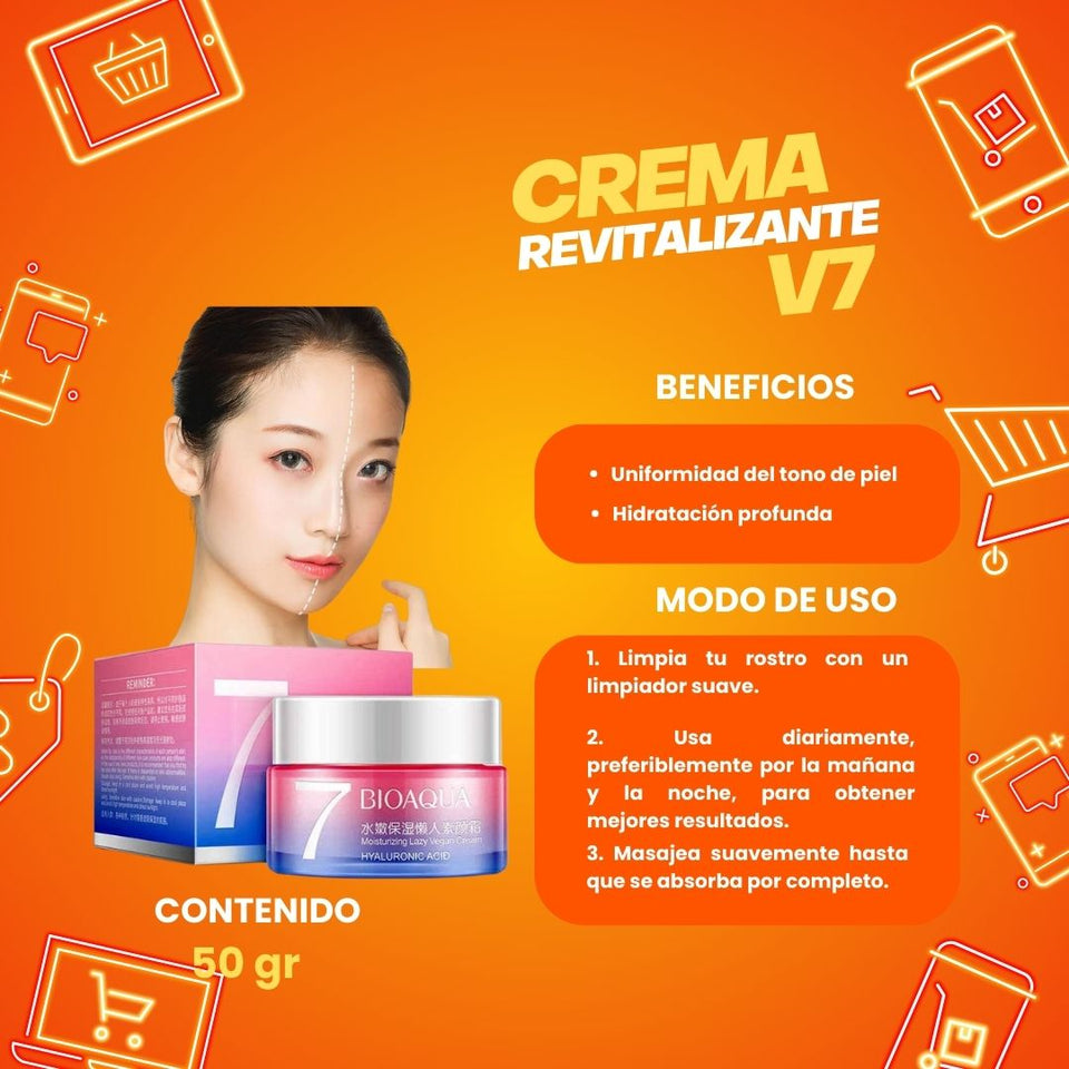 CREMA REVITALIZANTE V7 / ACLARADOR MAGICO